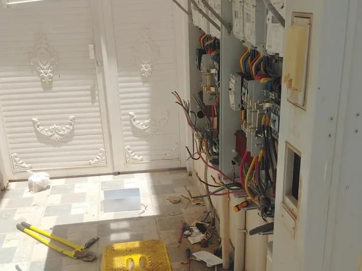 Electrical panel installation works