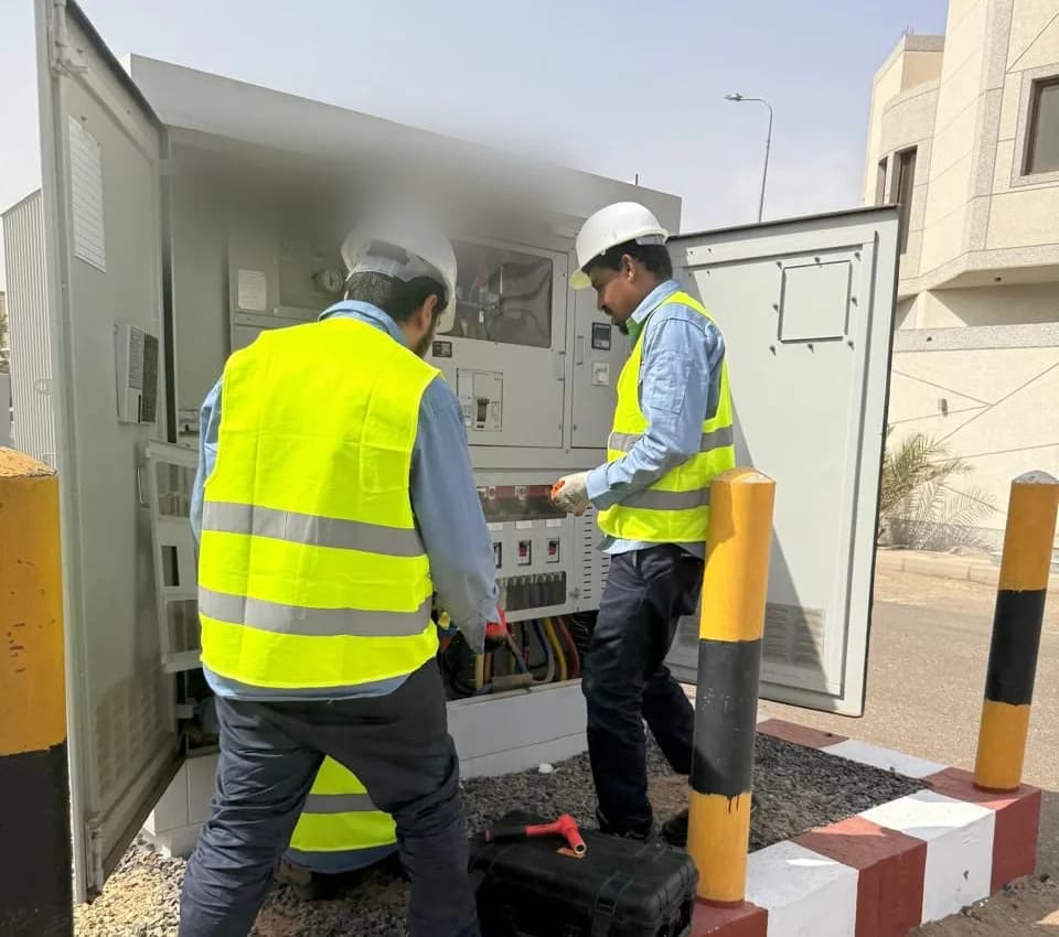 Distribution cabinet wiring works